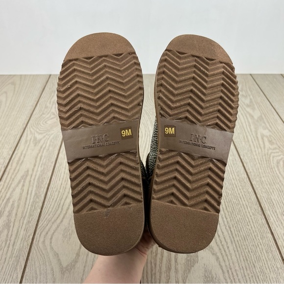 I.N.C. International Concepts Ariee Mini Cold Weather Booties 9M Tan Bling $60 - Picture 7 of 8